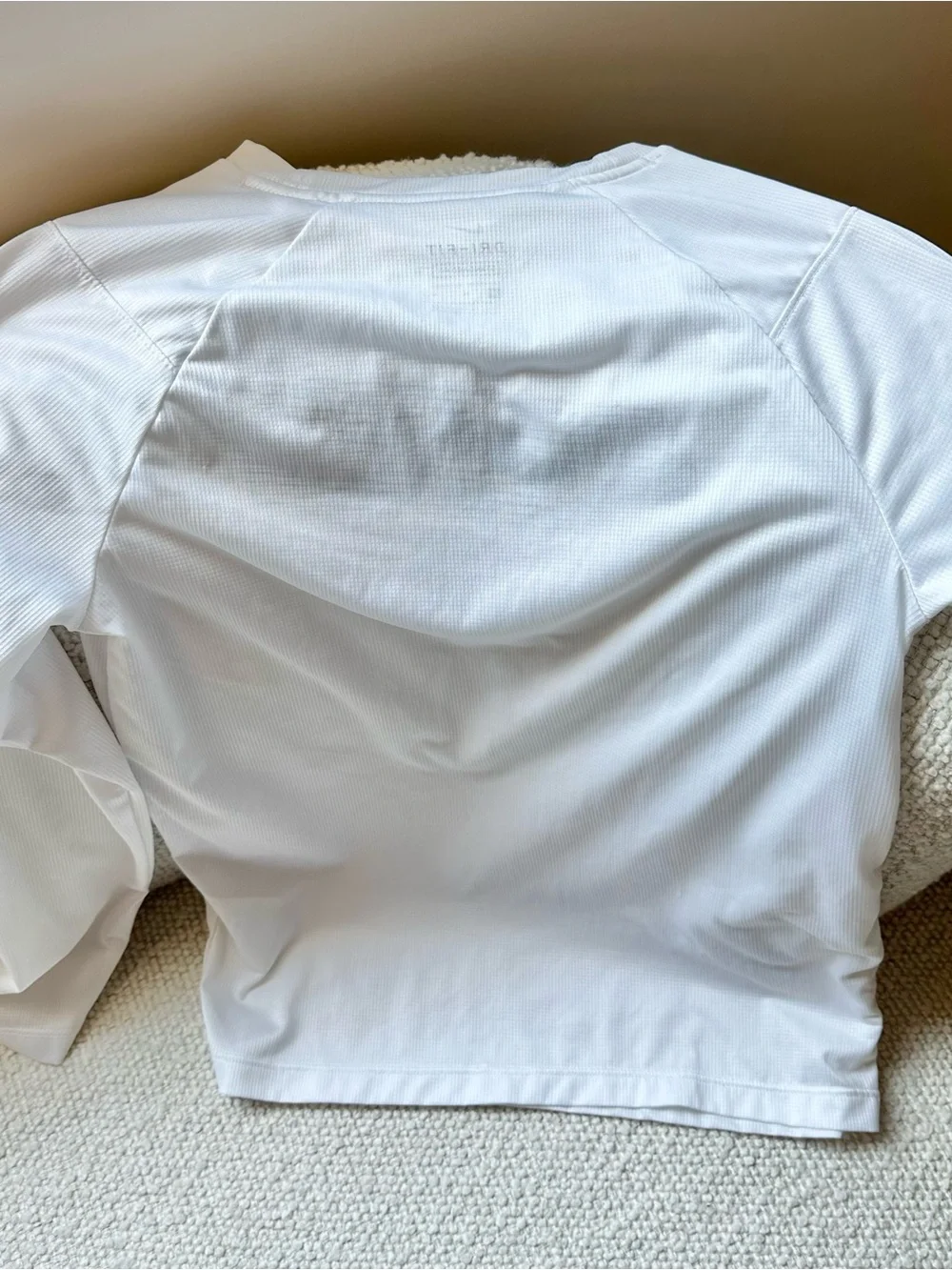 Nike Dri-Fit Boys White Tee Long Sleeve